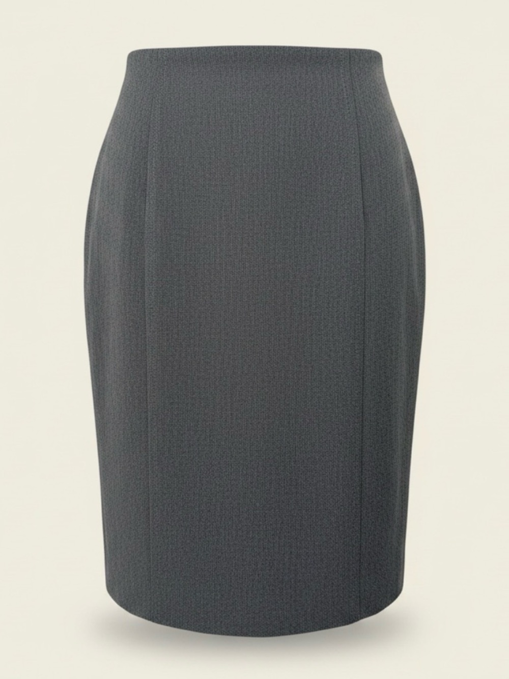 Express Charcoal Gray Pencil Skirt with Kick Pleat | Tailored Elegance